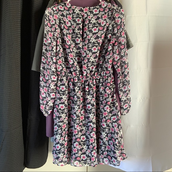 🔆NWT BANANA REPUBLIC LS FLOUNCE FNF WARM CONBO DRESS SZ S - Picture 11 of 16